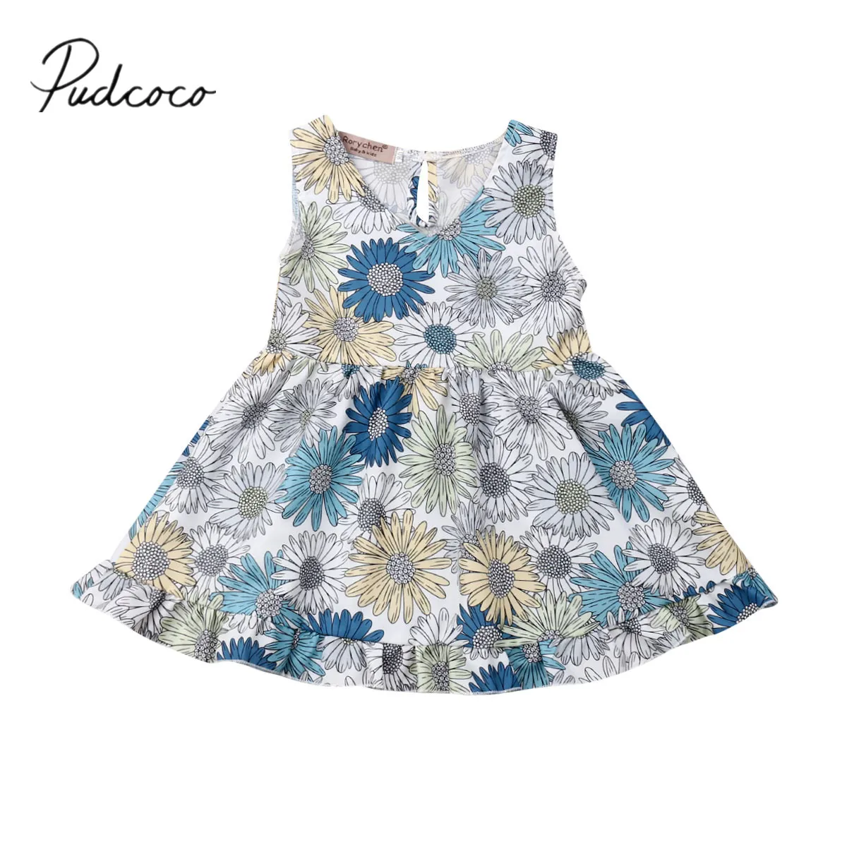 2019 Brand New Infant Kid Infant Baby Girl Dress Clothes One-piece Sunflower Sleeveless Ruffles A-Line Dress Party Outfits 1-6Y
2019 Brand New Infant Kid Infant Baby Girl Dress Clothes One-piece Sunflower Sleeveless Ruffles A-Line Dress Party Outfits 1-6Y