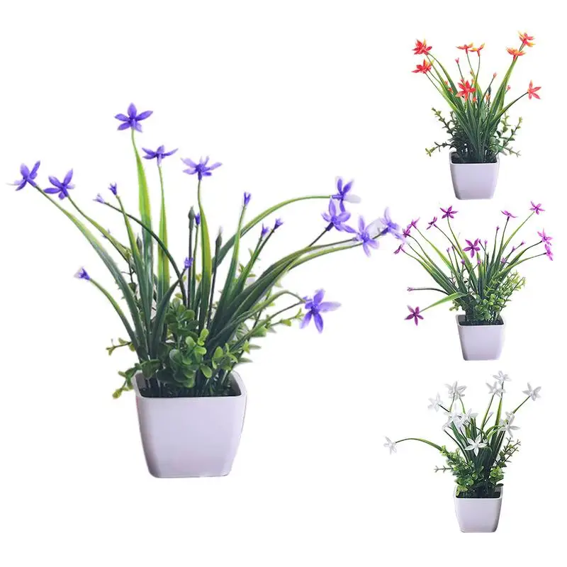 Artificial Flower Set Five-Pointed Star Flower Shelf Window Small Ornaments Silk Flower Small Potted Plant Home Decoration
Artificial Flower Set Five-Pointed Star Flower Shelf Window Small Ornaments Silk Flower Small Potted Plant Home Decoration