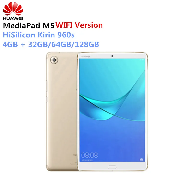 

Huawei Mediapad M5 10.8" Android 8.0 Octa Core WiFi Tablet PC Kirin 960s 2560x1600 2K IPS Fingerprint 4GB + 32GB/64GB/128GB PC