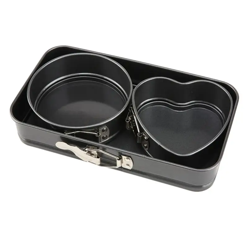 3PC Live Buckle Cake Molds Non-stick Honeycomb Carbon Steel Live Bottom Baking Trays Pans for Party Home
3PC Live Buckle Cake Molds Non-stick Honeycomb Carbon Steel Live Bottom Baking Trays Pans for Party Home