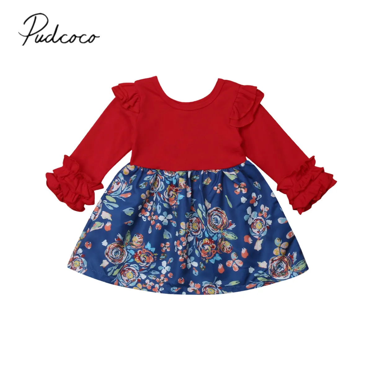 2018 Brand New Xmas Autumn Infant Kids Baby Girls Dress Floral Print Patchwork Petal Long Sleeve Knee-Length A-Line Dress 6M-4T
2018 Brand New Xmas Autumn Infant Kids Baby Girls Dress Floral Print Patchwork Petal Long Sleeve Knee-Length A-Line Dress 6M-4T
