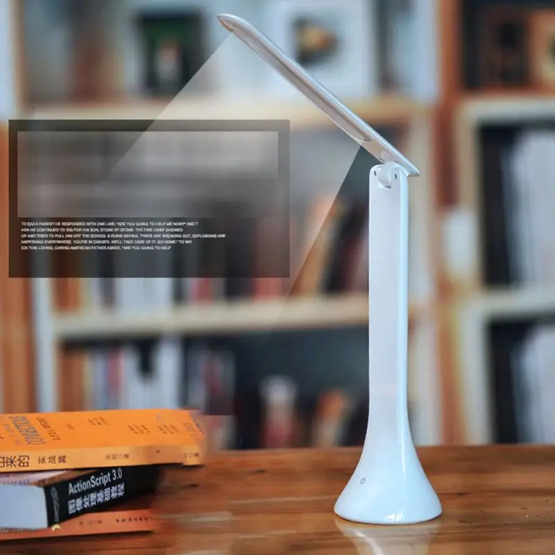 Desk Lamp Adjustable Foldable Table Touch Sensor Light Portable Rechargeable