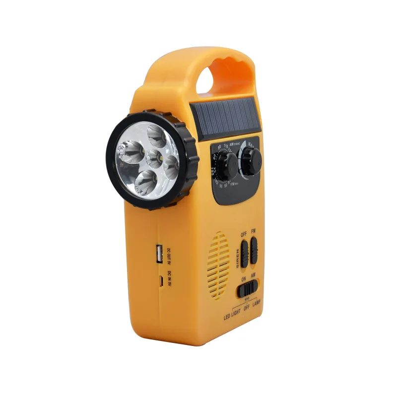 Emergency Flashlight Charging for Mobile Phone for Outdoor Solar AM/FM Radio LED Hand Charg Dynamo Multifunction SOS Light
Emergency Flashlight Charging for Mobile Phone for Outdoor Solar AM/FM Radio LED Hand Charg Dynamo Multifunction SOS Light