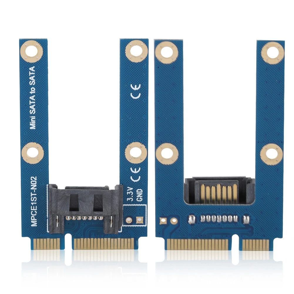 New Style mSATA to SATA Adapter Card Mini SATA to 7pin SATA MPCIe Expansion SATA Horizontal for MAC Windows
New Style mSATA to SATA Adapter Card Mini SATA to 7pin SATA MPCIe Expansion SATA Horizontal for MAC Windows