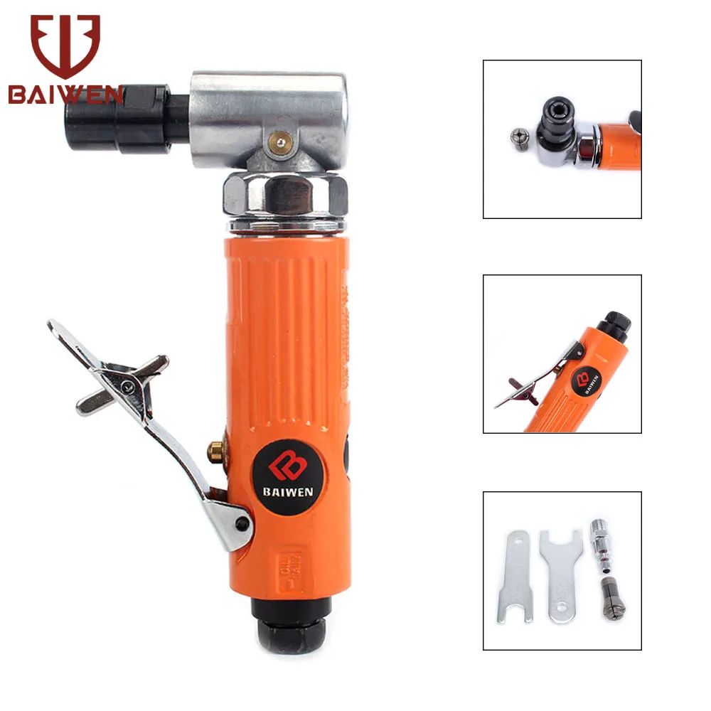 1/4" 90 Degree Air Angle Die Grinder Metal Engraving Polishing Machine Engraving Pneumatic Tool With 1/4'' And 1/8'' Clollets
1/4" 90 Degree Air Angle Die Grinder Metal Engraving Polishing Machine Engraving Pneumatic Tool With 1/4'' And 1/8'' Clollets