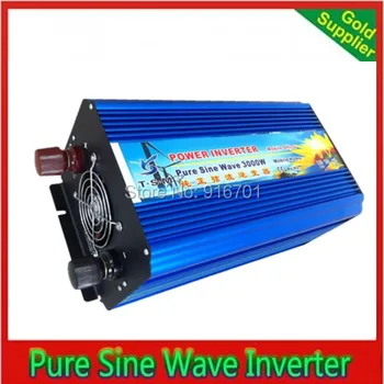 3000w Pure Sine Wave Power Inverter 12VDC to 220VAC Power inverter Converter peak power 6000W
3000w Pure Sine Wave Power Inverter 12VDC to 220VAC Power inverter Converter peak power 6000W
