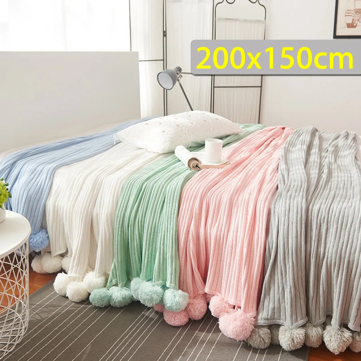 Super Soft Throw Blanket Knitted Aircraft Sofa Bed Office Children Blanket Towel Travel Portable Car Travel Cover Blanket
Super Soft Throw Blanket Knitted Aircraft Sofa Bed Office Children Blanket Towel Travel Portable Car Travel Cover Blanket