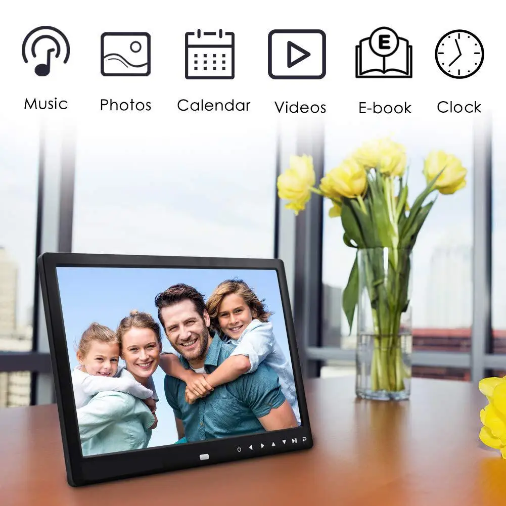 EastVita 12 Inch 1080P HD Digital Photo Frame with Remote Control Support 32G SD and USB for Pictures and Videos
EastVita 12 Inch 1080P HD Digital Photo Frame with Remote Control Support 32G SD and USB for Pictures and Videos
