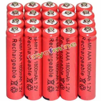 4/8/16/24/32/48pcs AAA 1800mAh 3A 1.2 V Ni-MH Red Rechargeable Battery Cell for MP3 RC Toys
4/8/16/24/32/48pcs AAA 1800mAh 3A 1.2 V Ni-MH Red Rechargeable Battery Cell for MP3 RC Toys