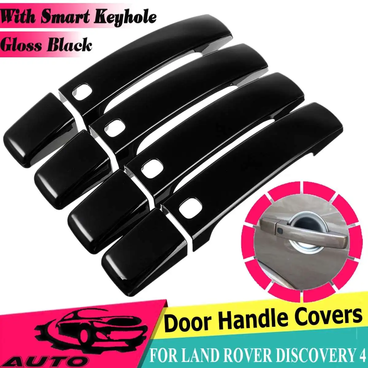 Abs Chrome Gloss Black Door Handle Covers Trim Car Accessories For Land Rover Discovery 4 Range Rover Sport Freelander 2 2010-15
Abs Chrome Gloss Black Door Handle Covers Trim Car Accessories For Land Rover Discovery 4 Range Rover Sport Freelander 2 2010-15