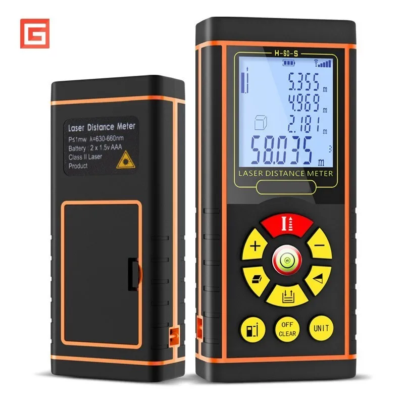 40/60/80/100m Electronic Digital Laser Rangefinder Distance Lazer Meter Optical Range Level Finder Measurement Instruments Tool
40/60/80/100m Electronic Digital Laser Rangefinder Distance Lazer Meter Optical Range Level Finder Measurement Instruments Tool