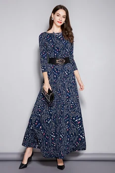 Spring New Office Lady Dress without belt Elegant Party Plus Size Long Printed Fashion Womens Dresses New Arrival 2019 Big Size
Spring New Office Lady Dress without belt Elegant Party Plus Size Long Printed Fashion Womens Dresses New Arrival 2019 Big Size