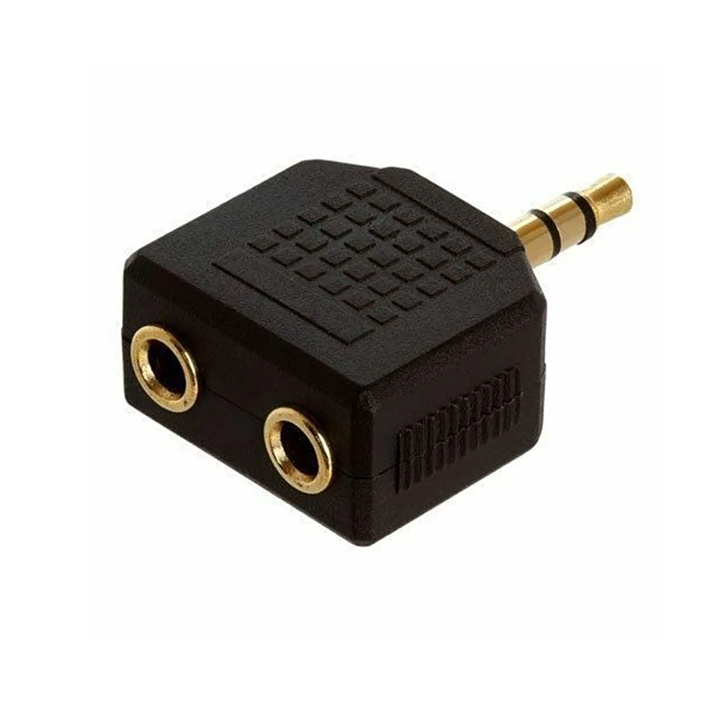 1 Male to 2 Female Gold Plated 3.5mm Y Audio Splitter Headphone Adapter Audio Video Connector Plug
1 Male to 2 Female Gold Plated 3.5mm Y Audio Splitter Headphone Adapter Audio Video Connector Plug