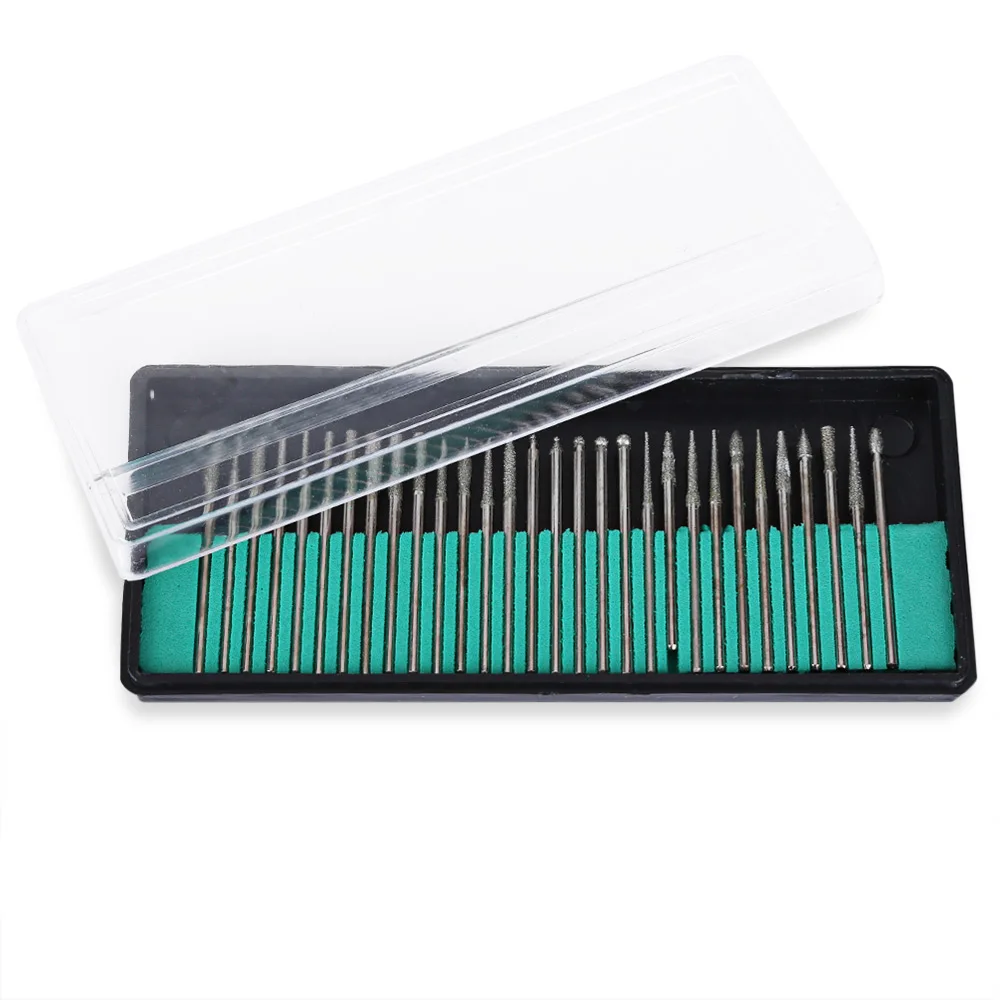 30PCS Diamond Nail Drill Bit Set Milling Cutter Rotary Burr Cutter Clean Files For Electric Manicure Machine Accessory Nail Tool
30PCS Diamond Nail Drill Bit Set Milling Cutter Rotary Burr Cutter Clean Files For Electric Manicure Machine Accessory Nail Tool