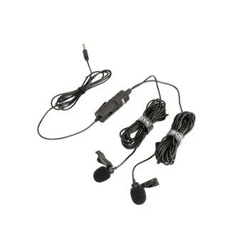 BOYA BY-M1DM Dual Omnidirectional Lavalier Microphone Clip-On Lapel Mic For Smartphones Cameras Camcorders Audio Recorder
BOYA BY-M1DM Dual Omnidirectional Lavalier Microphone Clip-On Lapel Mic For Smartphones Cameras Camcorders Audio Recorder