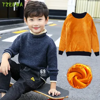 2018 Fashion Big Boys Sweaters Winter Kids Pullover Tops Cotton Knitwear For Boys Clothing Thick Warm Plush Children Sweaters
2018 Fashion Big Boys Sweaters Winter Kids Pullover Tops Cotton Knitwear For Boys Clothing Thick Warm Plush Children Sweaters