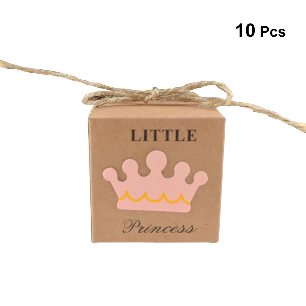 10PCS Gift Wrap Storage Kraft Paper Retro Crown Pattern Gift Packaging Boxes with Rope for Wedding Baby Shower Party
10PCS Gift Wrap Storage Kraft Paper Retro Crown Pattern Gift Packaging Boxes with Rope for Wedding Baby Shower Party