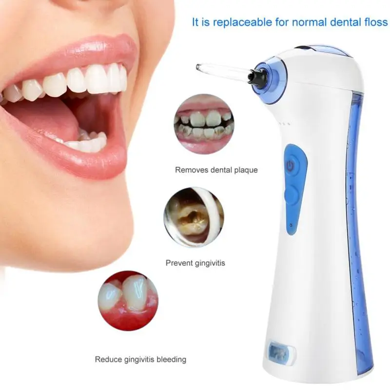 Dental Hygiene Teeth Dental Floss Oral Water Jet Pick Cleaning Irrigator Tooth Mouth Denture Cleaner Care with 2 Tips a
Dental Hygiene Teeth Dental Floss Oral Water Jet Pick Cleaning Irrigator Tooth Mouth Denture Cleaner Care with 2 Tips a