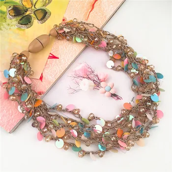 Fashion Handmade Beads Choker Necklace For Women Statement Luxury Multilayer Sequins Pendants Collares Collier Wedding Jewelry
Fashion Handmade Beads Choker Necklace For Women Statement Luxury Multilayer Sequins Pendants Collares Collier Wedding Jewelry