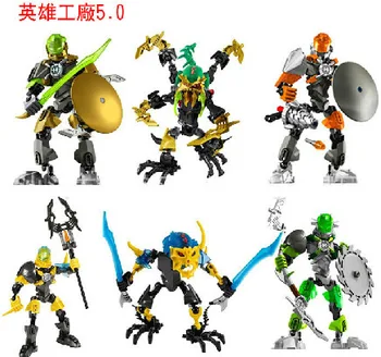 6pcs/lot Hero Factory 5.0 Figures StarWar Solider Bionicle Hero Building Blocks Model Toys Kids Bricks
6pcs/lot Hero Factory 5.0 Figures StarWar Solider Bionicle Hero Building Blocks Model Toys Kids Bricks
