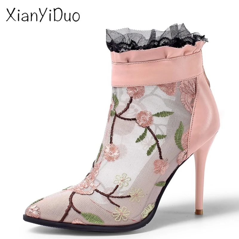 2019 Summer Genuine Leathe Women's Shoes Sandals Closed toe Pointed pink boots zipper super high Heels plus size 40-42ethnic/866
2019 Summer Genuine Leathe Women's Shoes Sandals Closed toe Pointed pink boots zipper super high Heels plus size 40-42ethnic/866