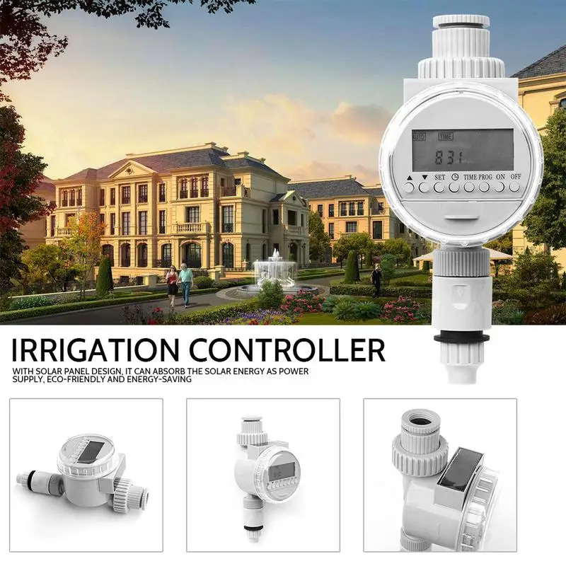 Solar Digital LCD Irrigation Controller Agricultural Garden Irrigation Water Saving Intelligent Automatic Watering Timer Garden
Solar Digital LCD Irrigation Controller Agricultural Garden Irrigation Water Saving Intelligent Automatic Watering Timer Garden