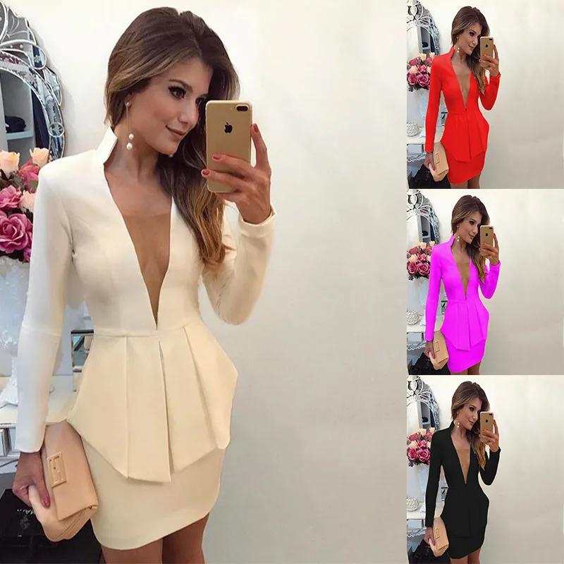 MUXU casual bodycon streetwear knitted MINI dress v neck long sleeve clothes elegant frocks pencil dress vestidos clothing women
MUXU casual bodycon streetwear knitted MINI dress v neck long sleeve clothes elegant frocks pencil dress vestidos clothing women