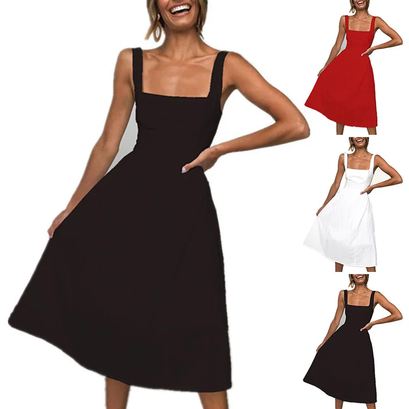 2019 Summer Beach Casual Dresses Sexy Sleeveless Backless Sling Pocket Women Dress
2019 Summer Beach Casual Dresses Sexy Sleeveless Backless Sling Pocket Women Dress