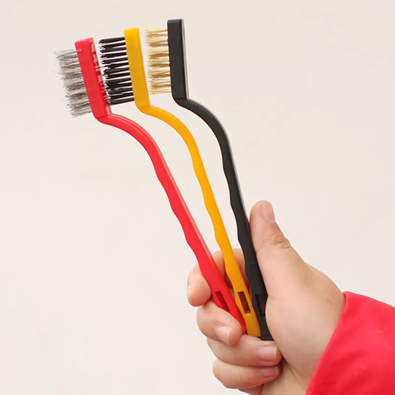 3 pcs Mini Wire Brush Steel Brass Set Nylon Polishing Detail Metal Rust Cleaning Tool
3 pcs Mini Wire Brush Steel Brass Set Nylon Polishing Detail Metal Rust Cleaning Tool
