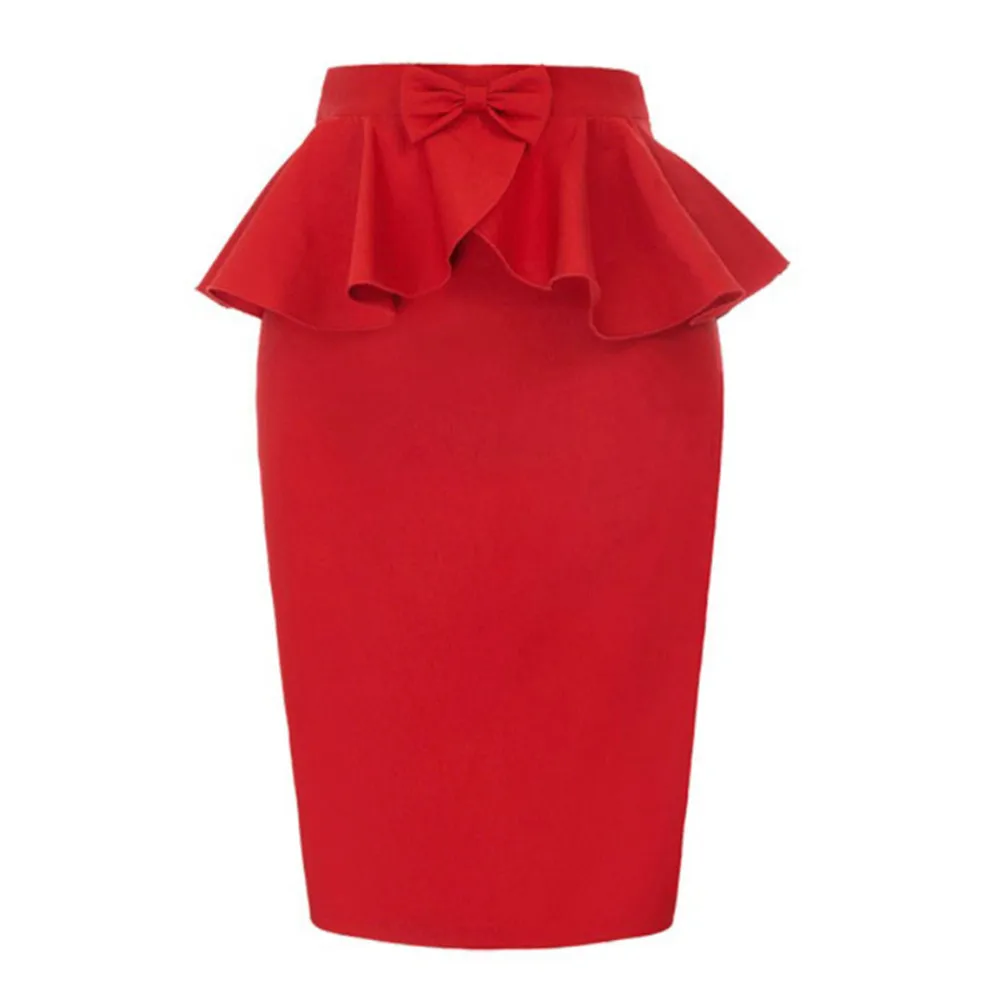 Joineles New Arrivals High Waist Retro Women Skirts Sexy Red/Black Bowknot Ruffles Back Split Women Skirts Office Lady Skirts
Joineles New Arrivals High Waist Retro Women Skirts Sexy Red/Black Bowknot Ruffles Back Split Women Skirts Office Lady Skirts
