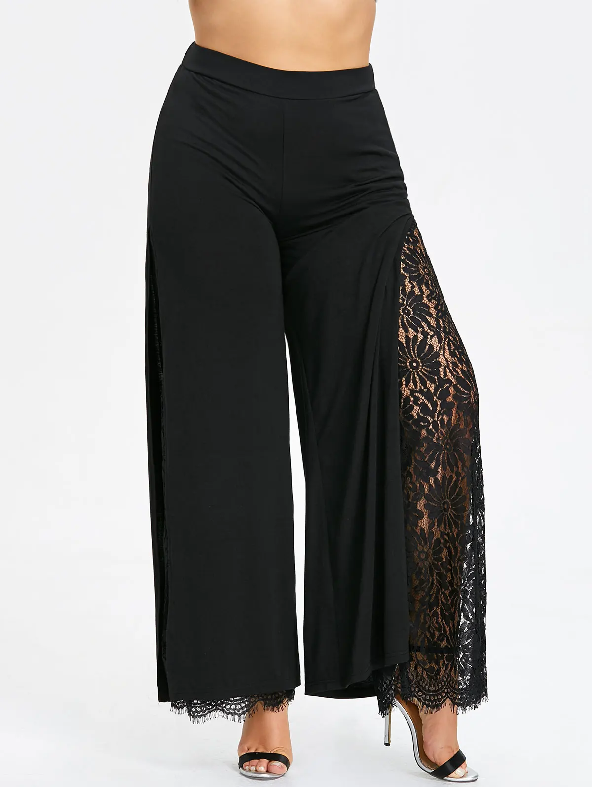 Wipalo Plus Size Women Summer Wide Leg Pants Casual Loose High Slit Lace Palazzo Pants Women Trousers Straight Long Big Size
Wipalo Plus Size Women Summer Wide Leg Pants Casual Loose High Slit Lace Palazzo Pants Women Trousers Straight Long Big Size