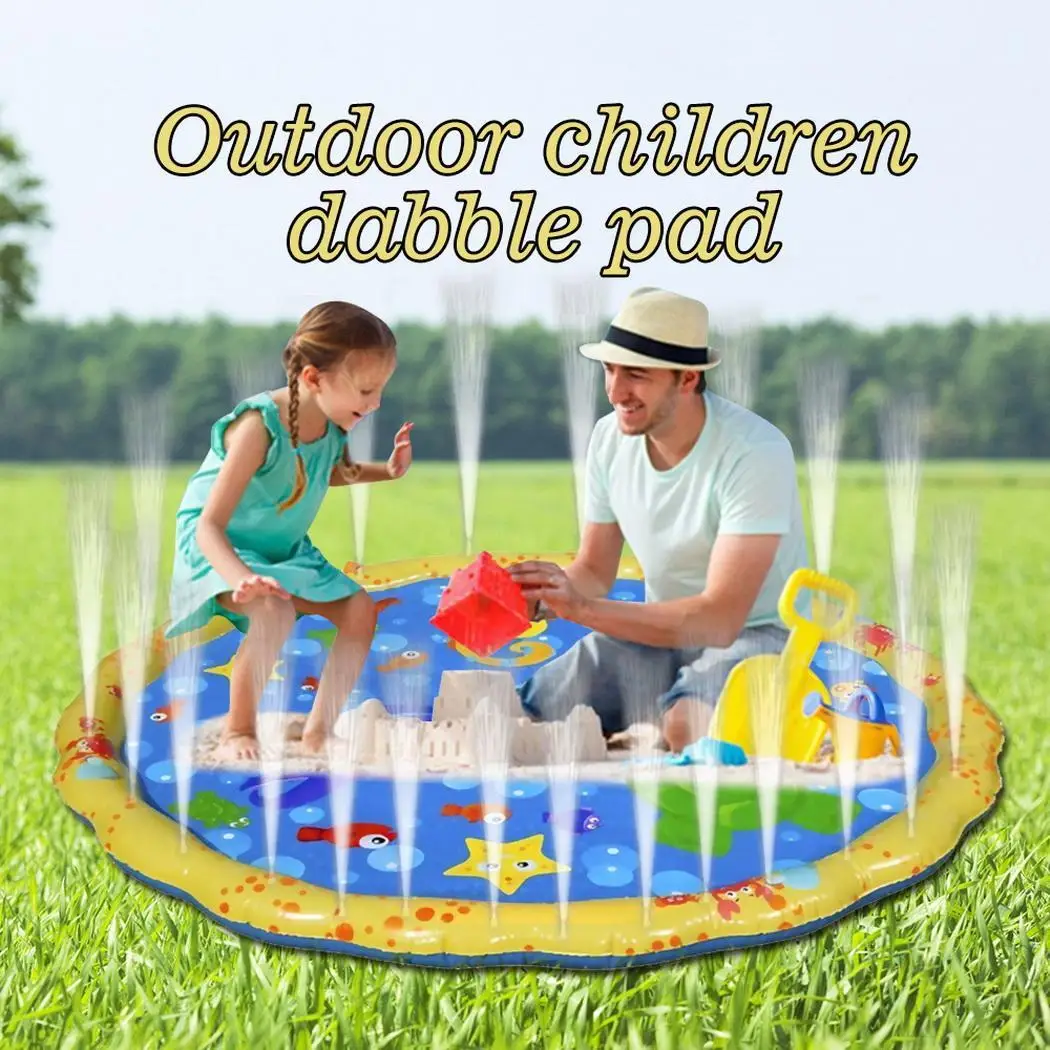 Summer Outdoor Inflatable Water Spray Play Mat Sprinkle Splash Mat Toddler Baby Kid Garden Water Spray Toys Play Pool
Summer Outdoor Inflatable Water Spray Play Mat Sprinkle Splash Mat Toddler Baby Kid Garden Water Spray Toys Play Pool
