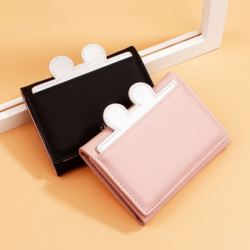 Korean Version Ladies Cat Wallet Pu Leather Bag Creative Card Package Fashion Small Wallet Multi-Card Wallet
Korean Version Ladies Cat Wallet Pu Leather Bag Creative Card Package Fashion Small Wallet Multi-Card Wallet