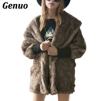 Warm Fur Coat Thick Winter Autumn Womens Female Jacket Outerwear Batwings Overcoat Plus Size XXXL Elegant Black Brown Genuo
Warm Fur Coat Thick Winter Autumn Womens Female Jacket Outerwear Batwings Overcoat Plus Size XXXL Elegant Black Brown Genuo
