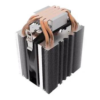 4pcs Heatpipe Radiator Blue LED Hydraulic Bearing CPU Cooler Fan Heatsink