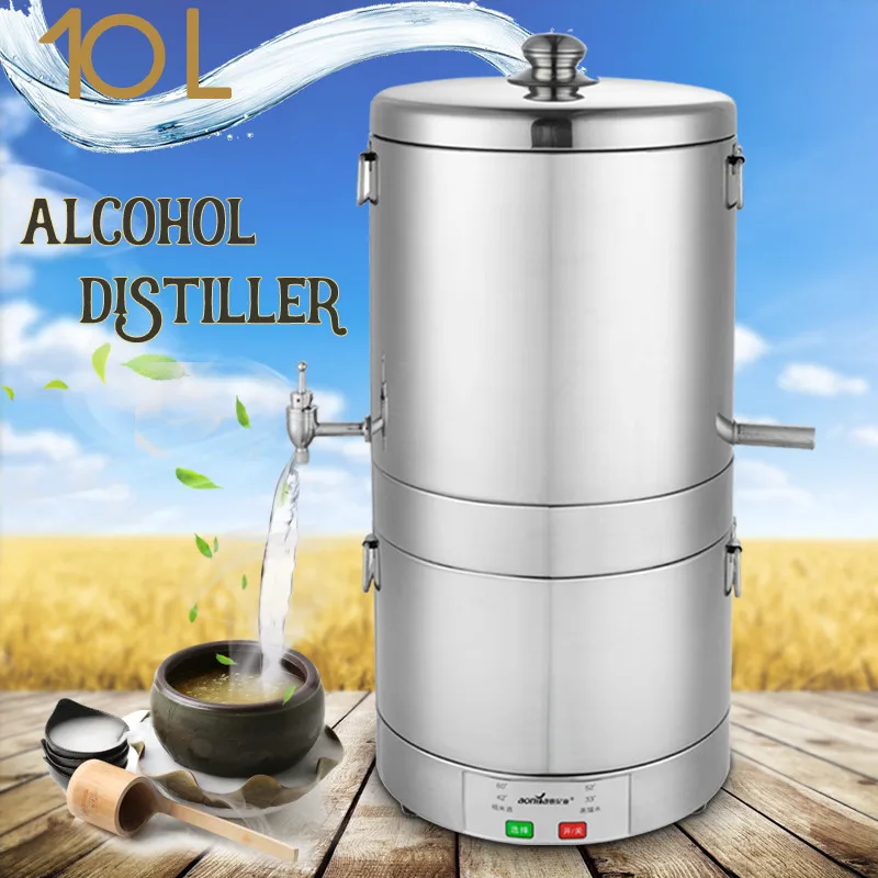 10L Multi-function Alcohol Distiller + Fermenter+ Freely Chooses The Degree Of Wine DIY Home Brewing Stainless Steel Boiler
10L Multi-function Alcohol Distiller + Fermenter+ Freely Chooses The Degree Of Wine DIY Home Brewing Stainless Steel Boiler