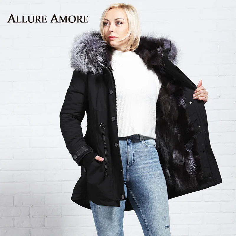 Winter Real Fur Parka New hooded Warm Women Jacket Real Fur Coats Female Silver Fox Liner Fox Fur Natural Big Collar AllureAmore
Winter Real Fur Parka New hooded Warm Women Jacket Real Fur Coats Female Silver Fox Liner Fox Fur Natural Big Collar AllureAmore