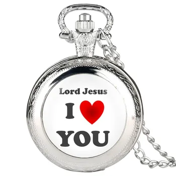 Fobs Classic Quartz Pocket Watch Retro for Men Women I Love You Jesus Series Pocket Watch With Necklace Pendant Link Chain
Fobs Classic Quartz Pocket Watch Retro for Men Women I Love You Jesus Series Pocket Watch With Necklace Pendant Link Chain