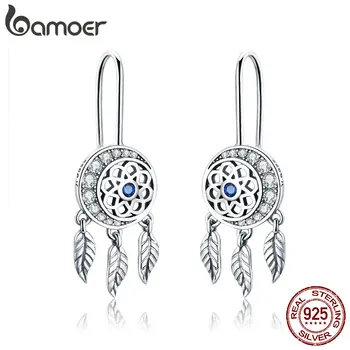 BAMOER Hot Sale 100% 925 Sterling Silver Dream Catcher Drop Earrings for Women Dazzling CZ Vintage Silver Jewelry Gift SCE497
BAMOER Hot Sale 100% 925 Sterling Silver Dream Catcher Drop Earrings for Women Dazzling CZ Vintage Silver Jewelry Gift SCE497