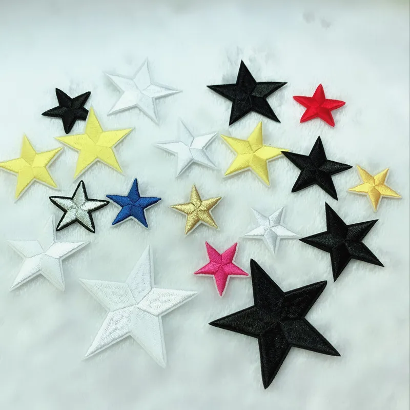 PGYVarious sizes Five-pointed star Embroidery Patches Clothing Jeans Jacket Kids Patches Stripes Stickers For Clothes Decoration
PGYVarious sizes Five-pointed star Embroidery Patches Clothing Jeans Jacket Kids Patches Stripes Stickers For Clothes Decoration