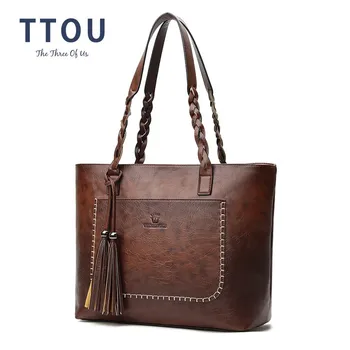 TTOU Fashion Women Handbags with Tassel Quality Leather Female Shoulder Bag Casual Tote Bag Large Ladies' Travel Shopping Bag
TTOU Fashion Women Handbags with Tassel Quality Leather Female Shoulder Bag Casual Tote Bag Large Ladies' Travel Shopping Bag