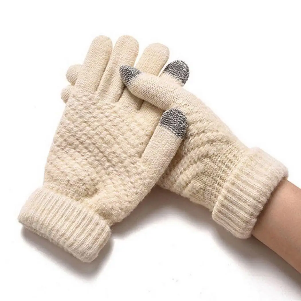 Winter Touch Screen Gloves Solid Jacquard Knitted Casual Warm Full-finger 12 cm 21 cm Gloves
Winter Touch Screen Gloves Solid Jacquard Knitted Casual Warm Full-finger 12 cm 21 cm Gloves
