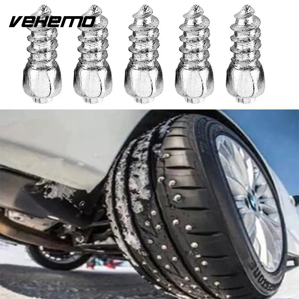 VEHEMO 100Pcs Universal Winter Car Vehicle Anti-Slip Steel Screw Stud Wheel Tire Snow Nail Car Safety protecter Accessories
VEHEMO 100Pcs Universal Winter Car Vehicle Anti-Slip Steel Screw Stud Wheel Tire Snow Nail Car Safety protecter Accessories
