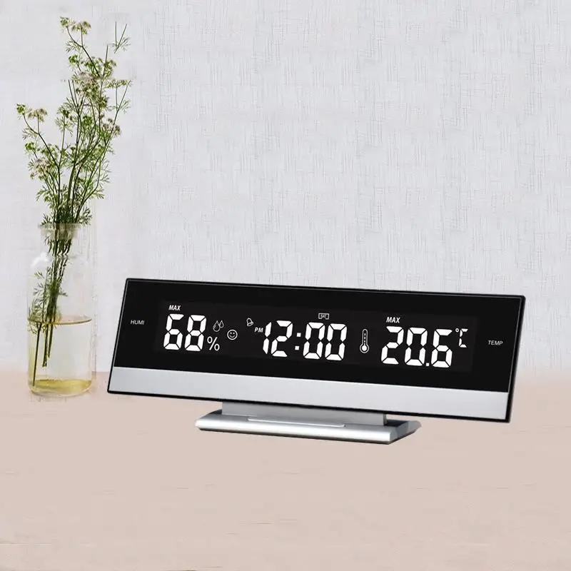 Home LCD Big Large Screen Display Electronic Alarm Time Desk Flip Table Clock Digital Watch Temperature Humidity Battery
Home LCD Big Large Screen Display Electronic Alarm Time Desk Flip Table Clock Digital Watch Temperature Humidity Battery