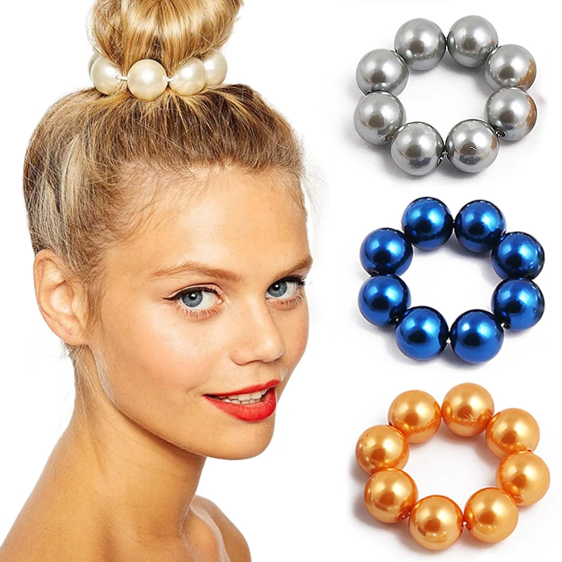 LNRRABC new 1PC Adjustable Hair Rope Big Imitation Pearl Valentines Gift Elastic hair bands Handmade 4Colors Pearl Beads
LNRRABC new 1PC Adjustable Hair Rope Big Imitation Pearl Valentines Gift Elastic hair bands Handmade 4Colors Pearl Beads