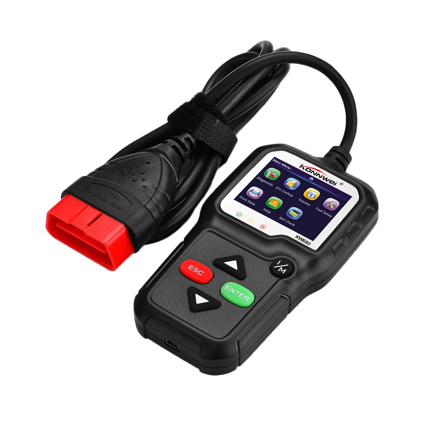 KONNWEI OBD2 KW680 Car Diagnostic Tool OBD2 Automotive Scanner Better AD410 Engine Fault Code Reader Scan Tool OBD 2 Autoscann
KONNWEI OBD2 KW680 Car Diagnostic Tool OBD2 Automotive Scanner Better AD410 Engine Fault Code Reader Scan Tool OBD 2 Autoscann