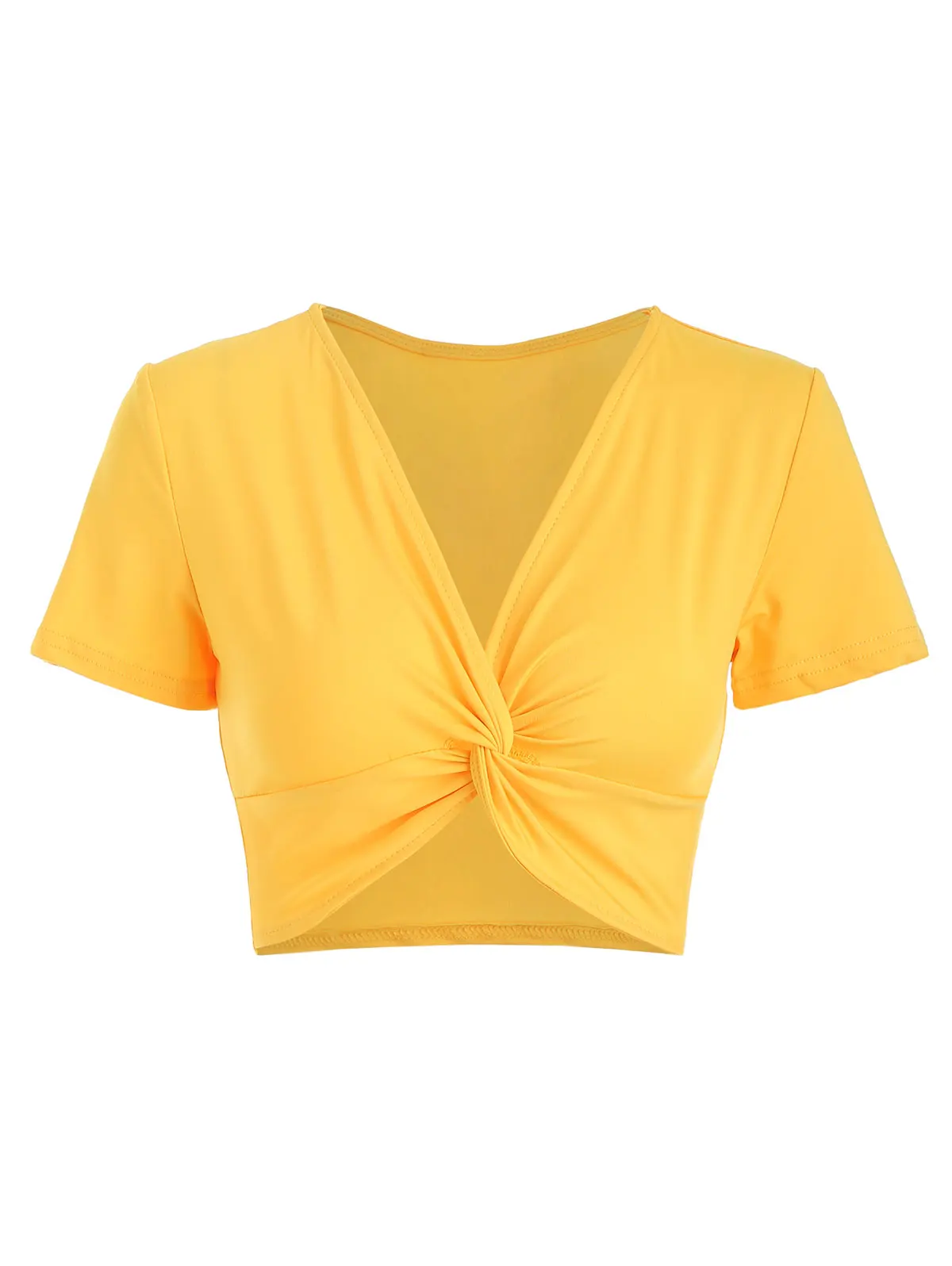 Kenancy Women Crop Tops Summer Sexy V-Neck Short Sleeve Twist Front Crop Top Casual Female Solid 5 Color Short T-Shirts Tees
Kenancy Women Crop Tops Summer Sexy V-Neck Short Sleeve Twist Front Crop Top Casual Female Solid 5 Color Short T-Shirts Tees