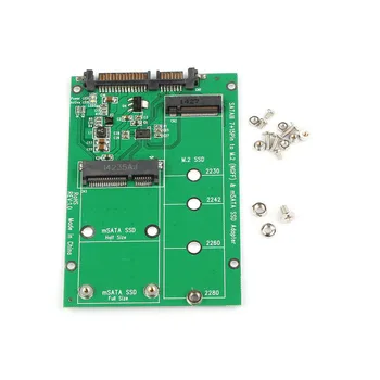10pcs/lot 2 in 1 Combo Mini PCI- E 2 Lane M.2 NGFF & mSATA SSD to SATA 3.0 III Adapter Converter PCBA
10pcs/lot 2 in 1 Combo Mini PCI- E 2 Lane M.2 NGFF & mSATA SSD to SATA 3.0 III Adapter Converter PCBA