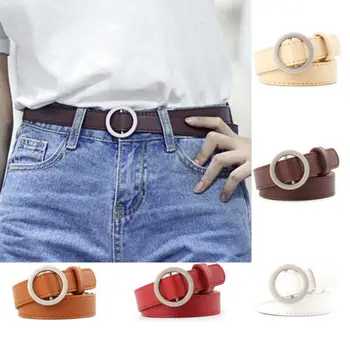 Good Quality Fashion Women Belts Leather Metal Pin Round Buckle Waist Belt Waistband Pip
Good Quality Fashion Women Belts Leather Metal Pin Round Buckle Waist Belt Waistband Pip