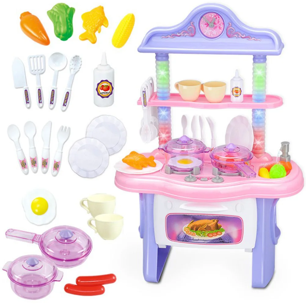 Simulation Kitchen Toys Recycled Water Children Multi-Function Educational Music Lights Pretend Cooking Kitchen Toys Set 
Simulation Kitchen Toys Recycled Water Children Multi-Function Educational Music Lights Pretend Cooking Kitchen Toys Set